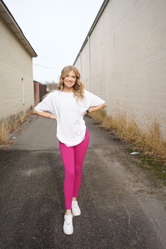 Pink Classic Leggings